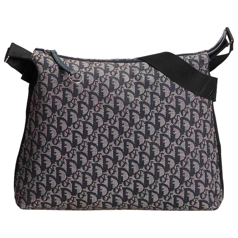 Dior Blue Oblique Jacquard Shoulder Bag at 1stdibs