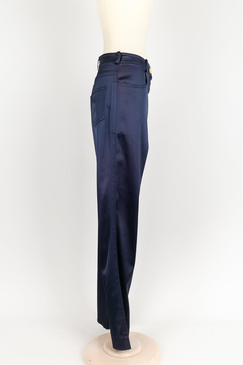 Women's Dior Blue Pants, Size 38FR For Sale