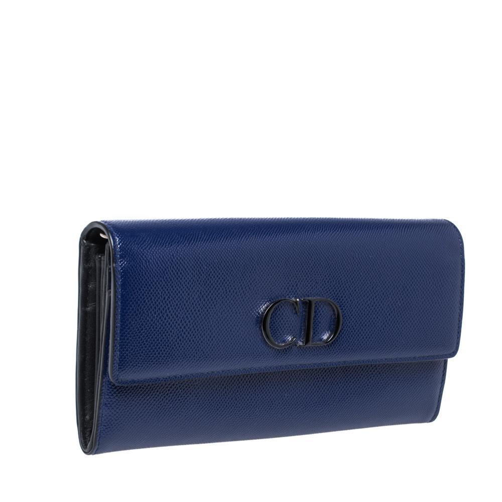 dior blue wallet