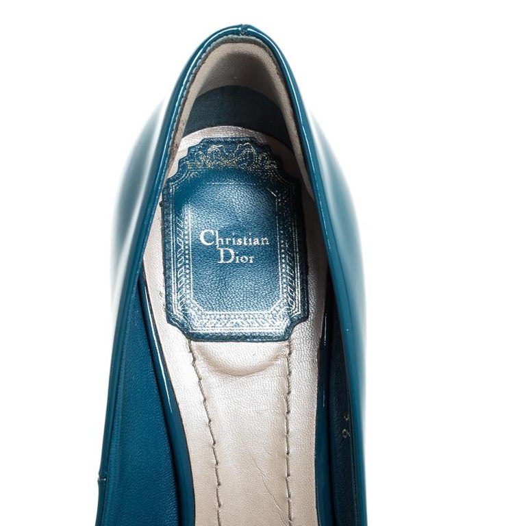 dior heels blue