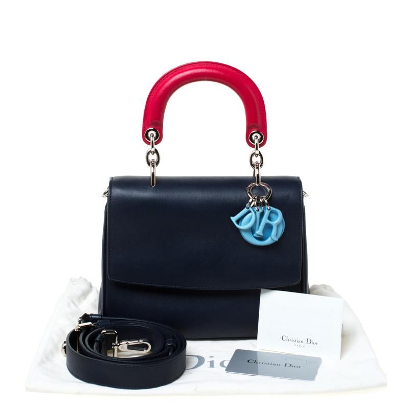 Dior Blue/Red Leather Be Dior Shoulder Bag 5