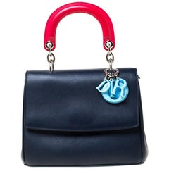 Dior Blue/Red Leather Be Dior Shoulder Bag