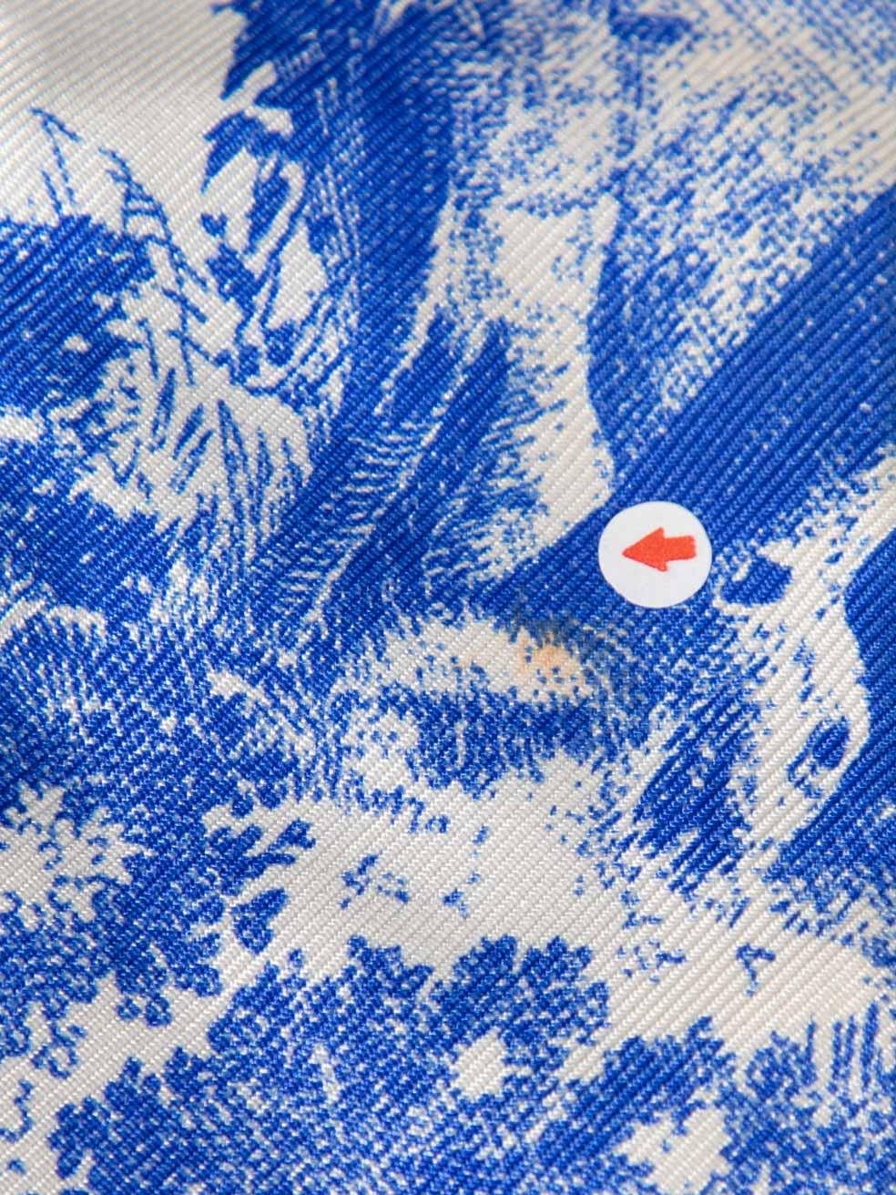 Dior Blue Silk Toile De Jouy Twilly Scarf 3