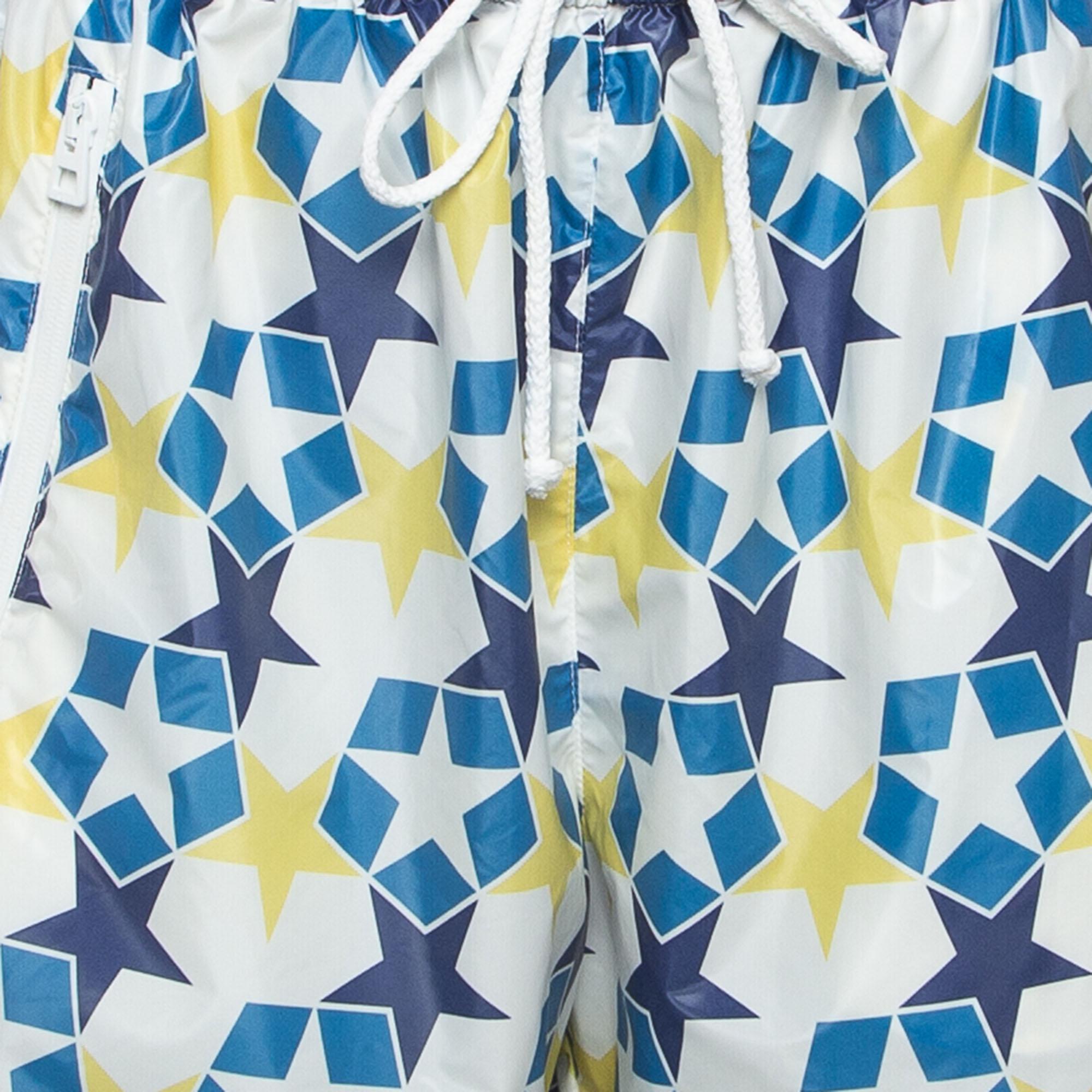 Dior ensemble court et short en jersey et nylon imprimé étoiles bleues en vente 3