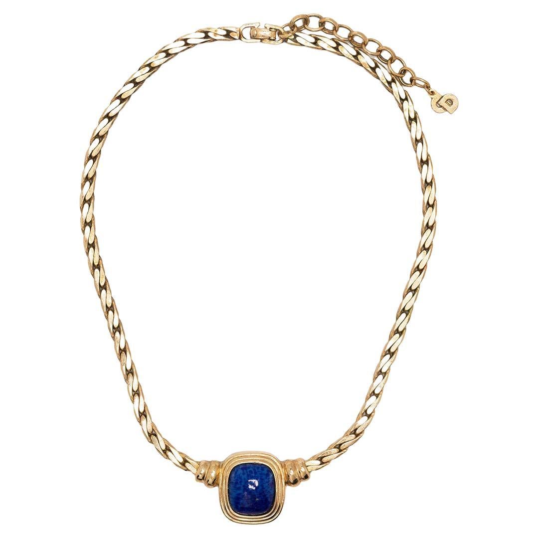 Dior Blue Stone Necklace