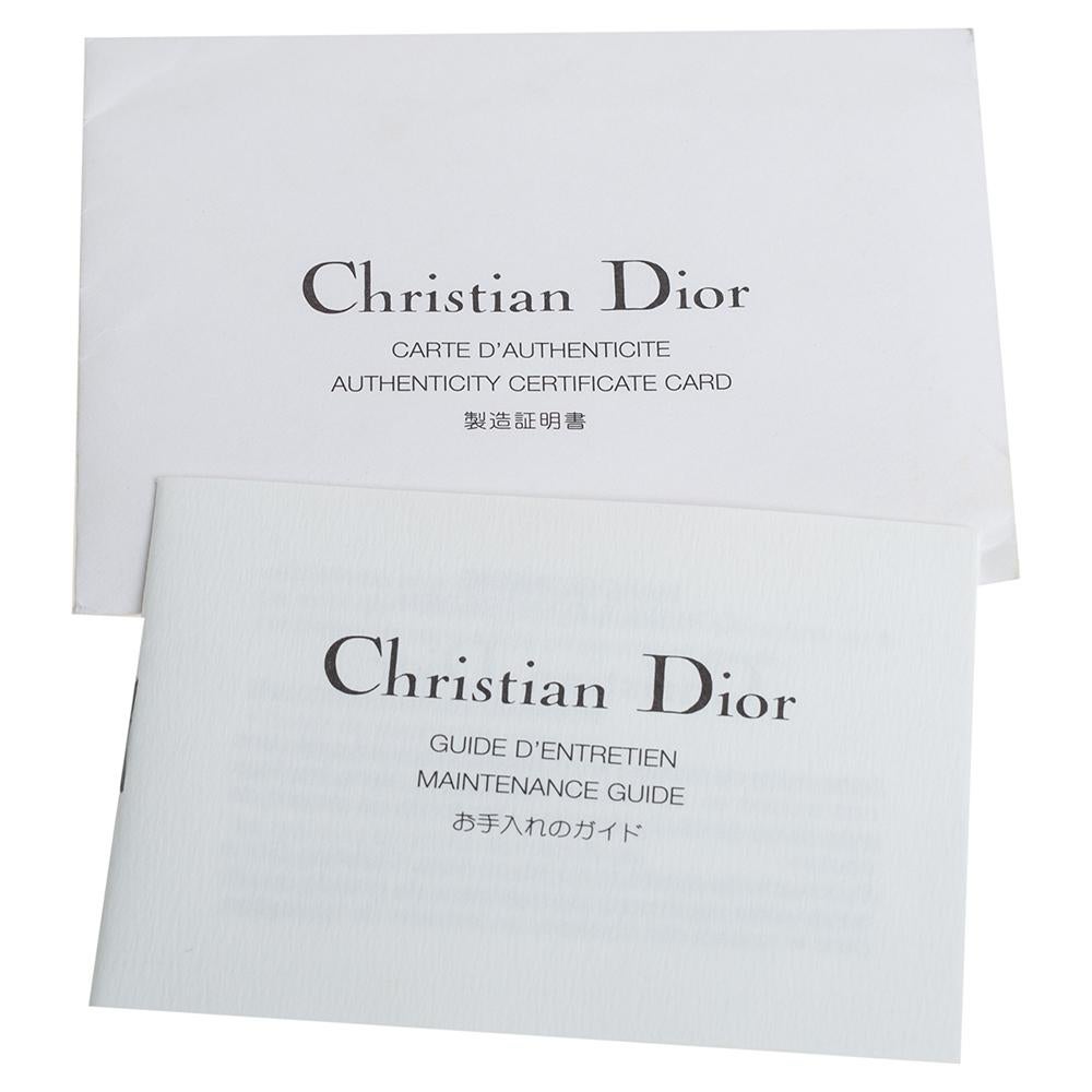 Dior Blau/Weißes Canvas Flap Baguette 6