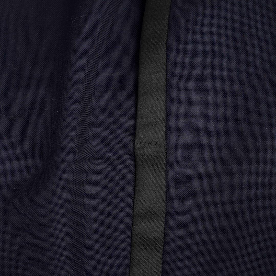 Dior Blue Wool Straight Fit Trousers Size XXL In Good Condition For Sale In London, GB