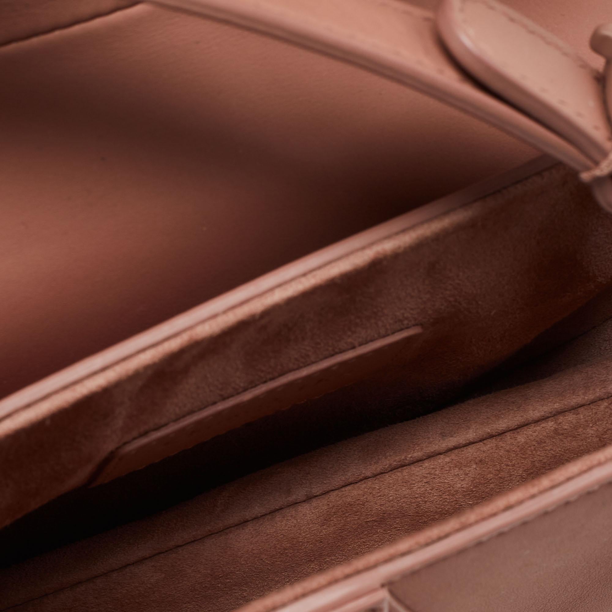 Dior Blush Beige Leather Ultramatte Saddle Shoulder Bag 4