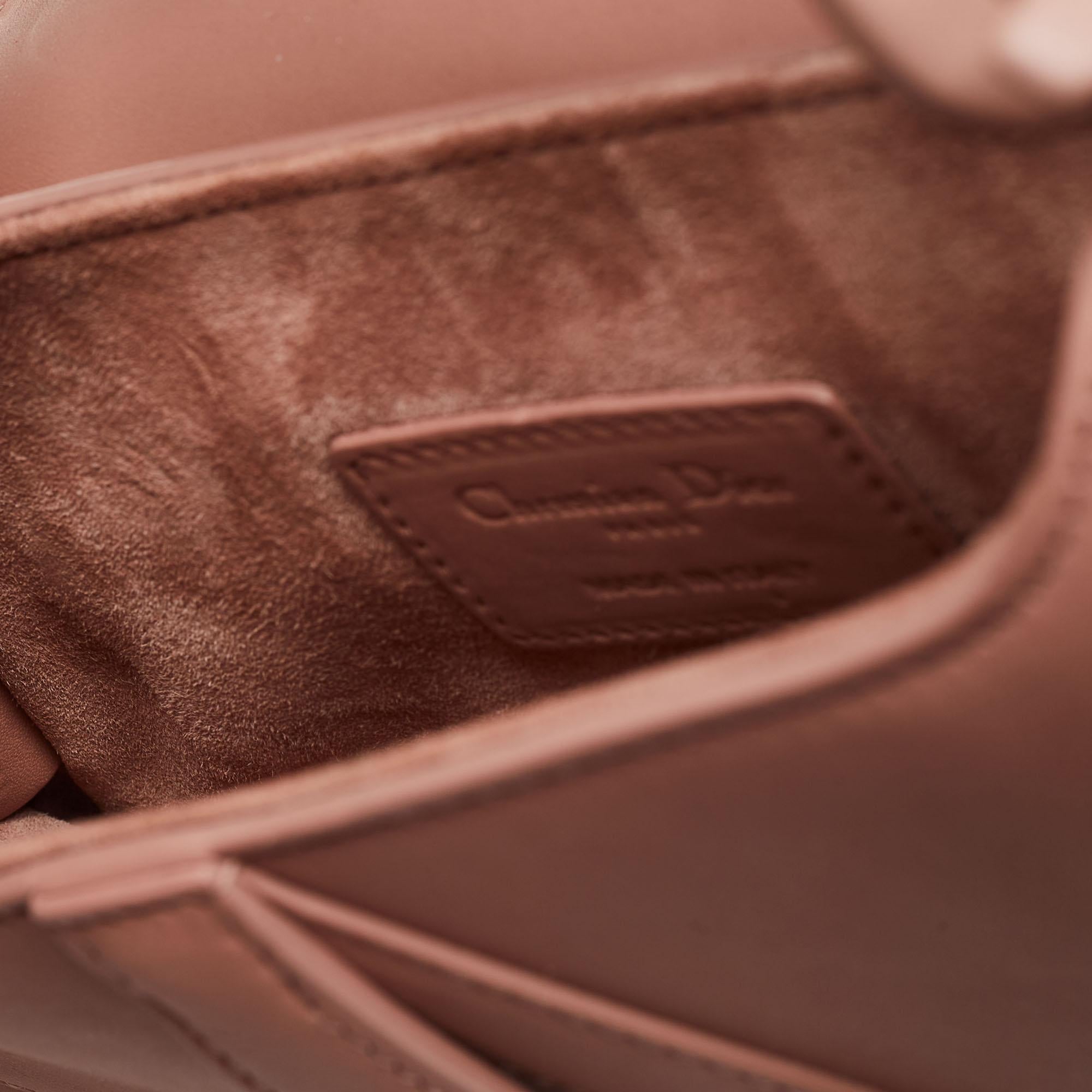 Dior Blush Beige Leather Ultramatte Saddle Shoulder Bag 2