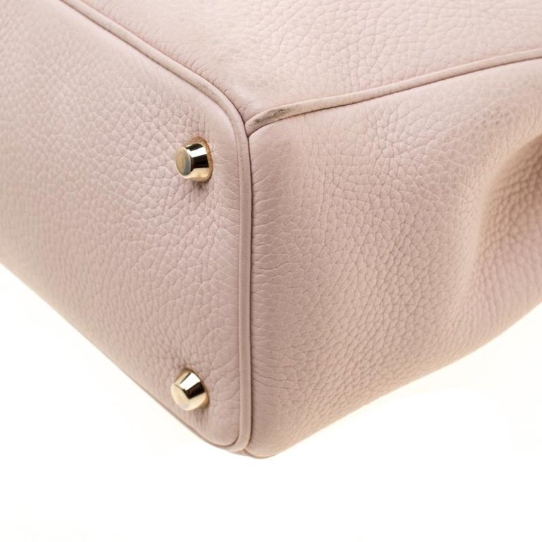Dior Blush Pink Leather Medium Diorissimo Shopper Tote For Sale at 1stDibs