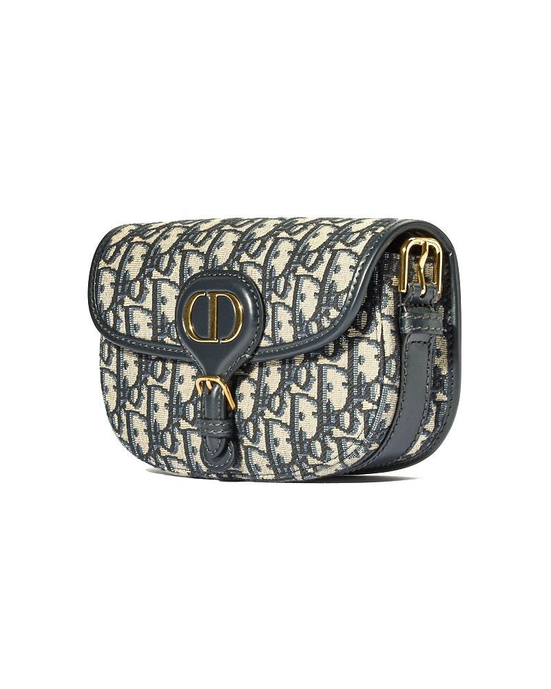 Gray Dior Bobby East-West Oblique Blu in vendita