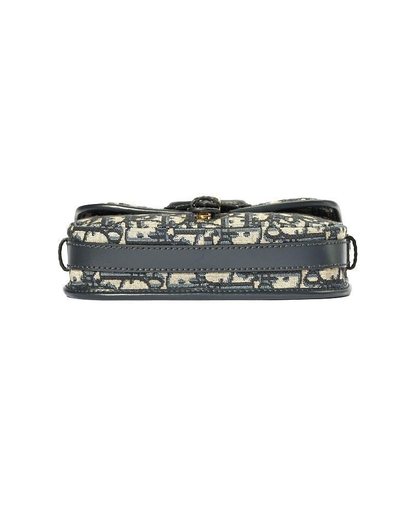 Dior Bobby East-West Oblique Blu in vendita 2