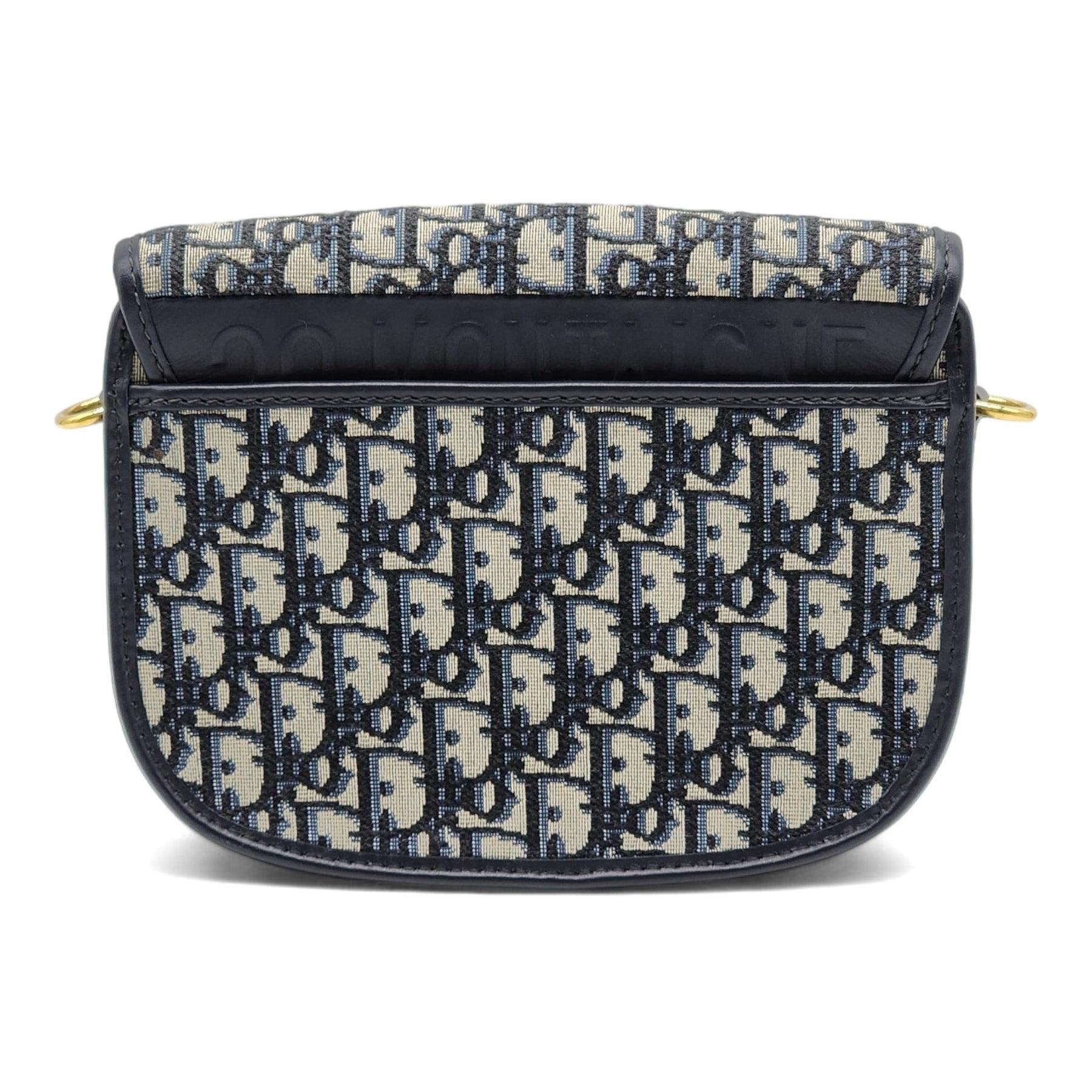 Black Dior Bobby Oblique Crossbody Bag in Blue For Sale
