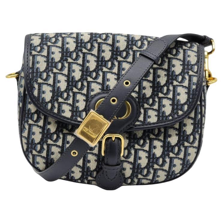 Dior Bobby Oblique Crossbody Bag in Blue For Sale