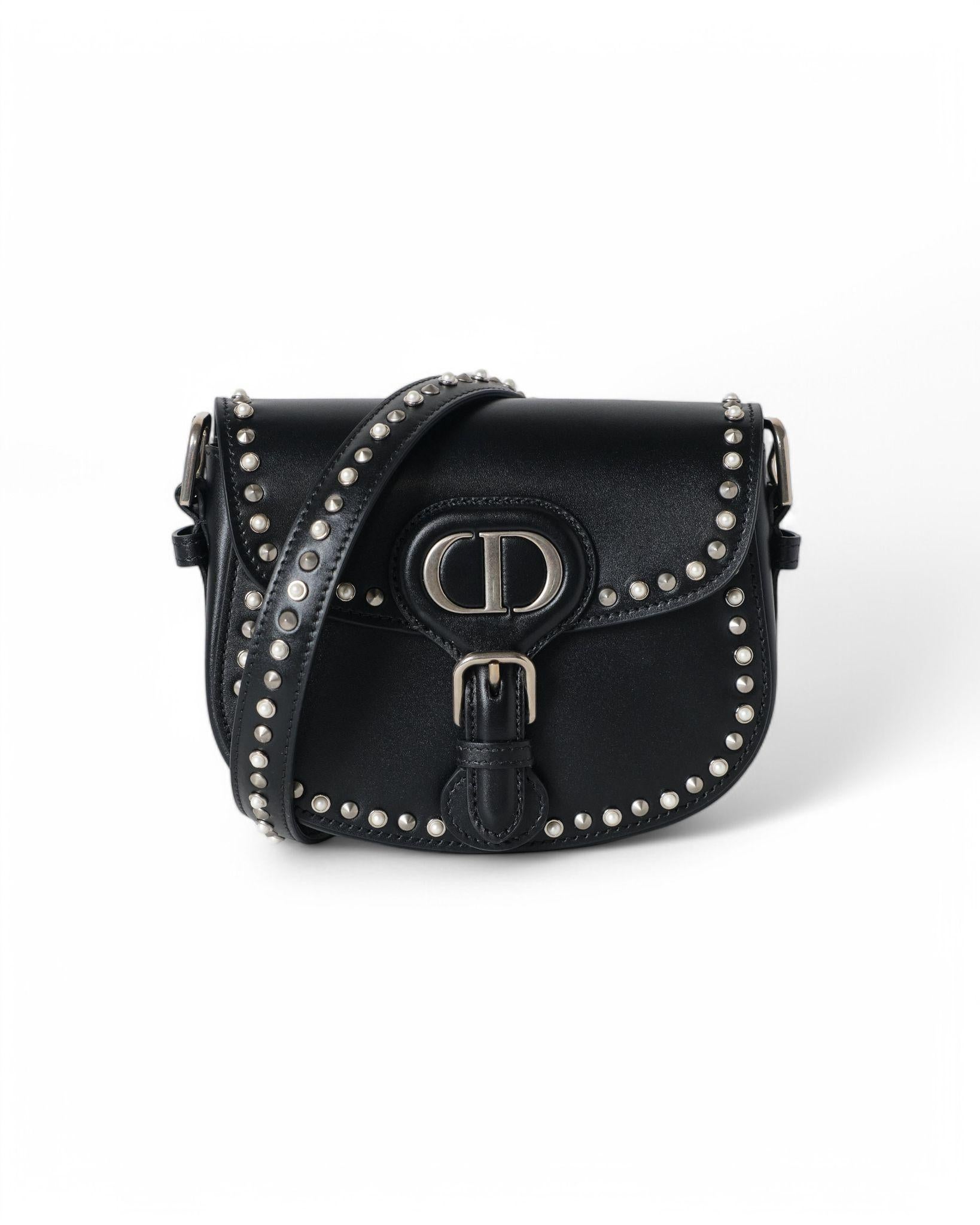 Dior Bobby Caja Pequeña Tachuelas Negro en venta 10