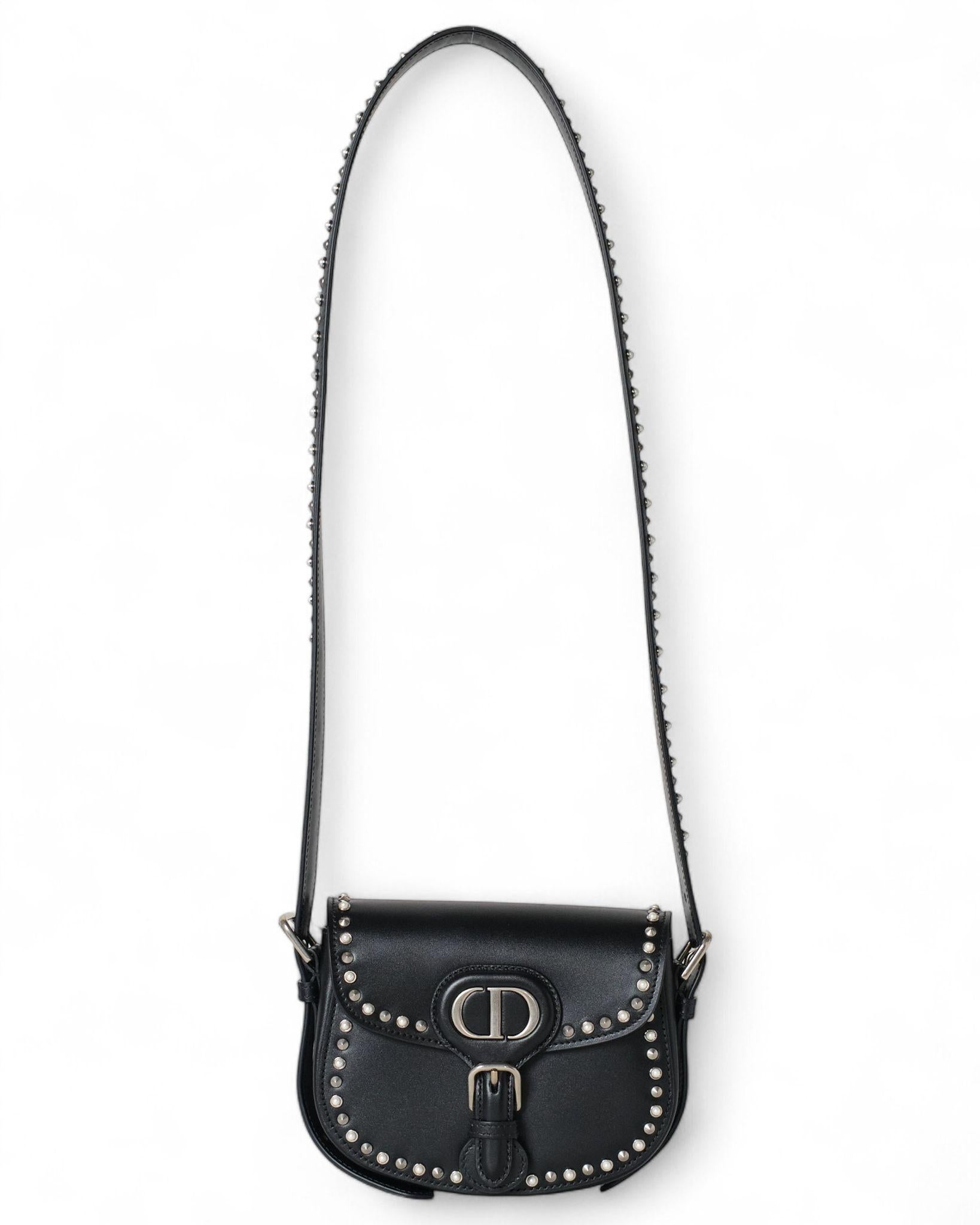 Dior Bobby Caja Pequeña Tachuelas Negro en venta 1