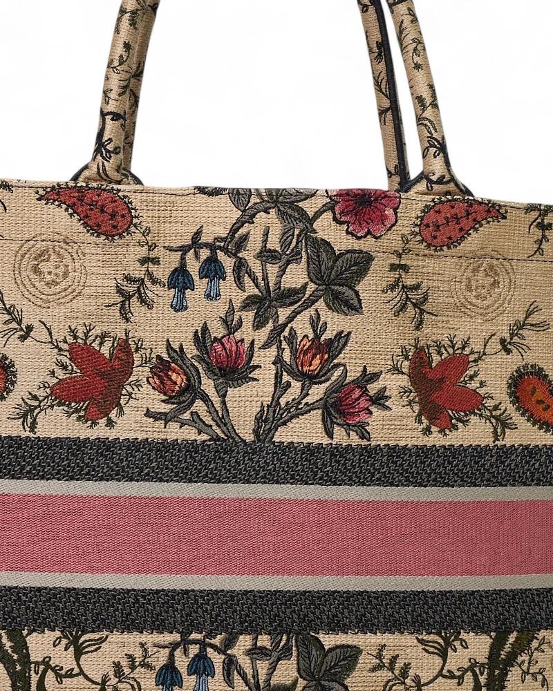 Dior Book Tote Large Flowers Multicolor en vente 6