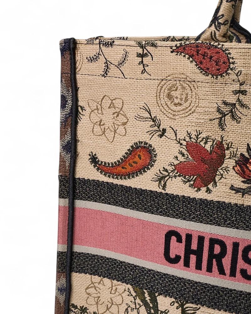 Dior Book Tote Large Flowers Multicolor en vente 8