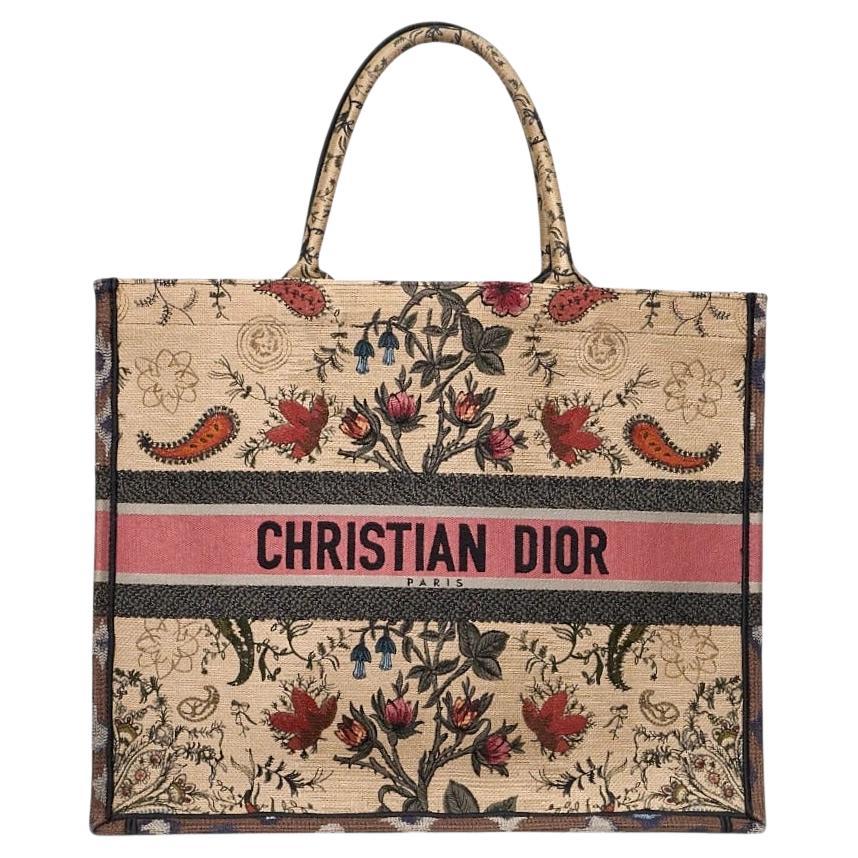 Dior Book Tote Large Flowers Multicolor