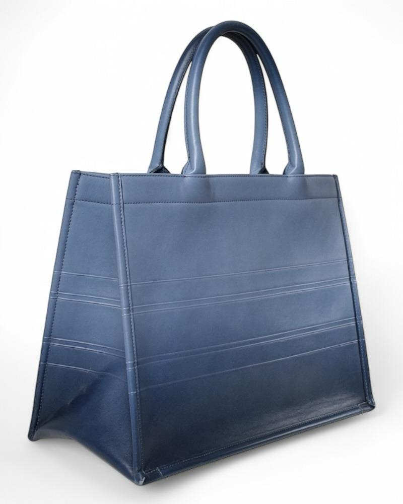 Women's Dior Book Tote Medium Ombre Blue For Sale