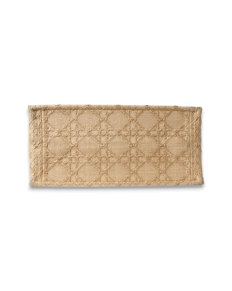 Dior Book Tote Medium Raffia Cannage Beige 3