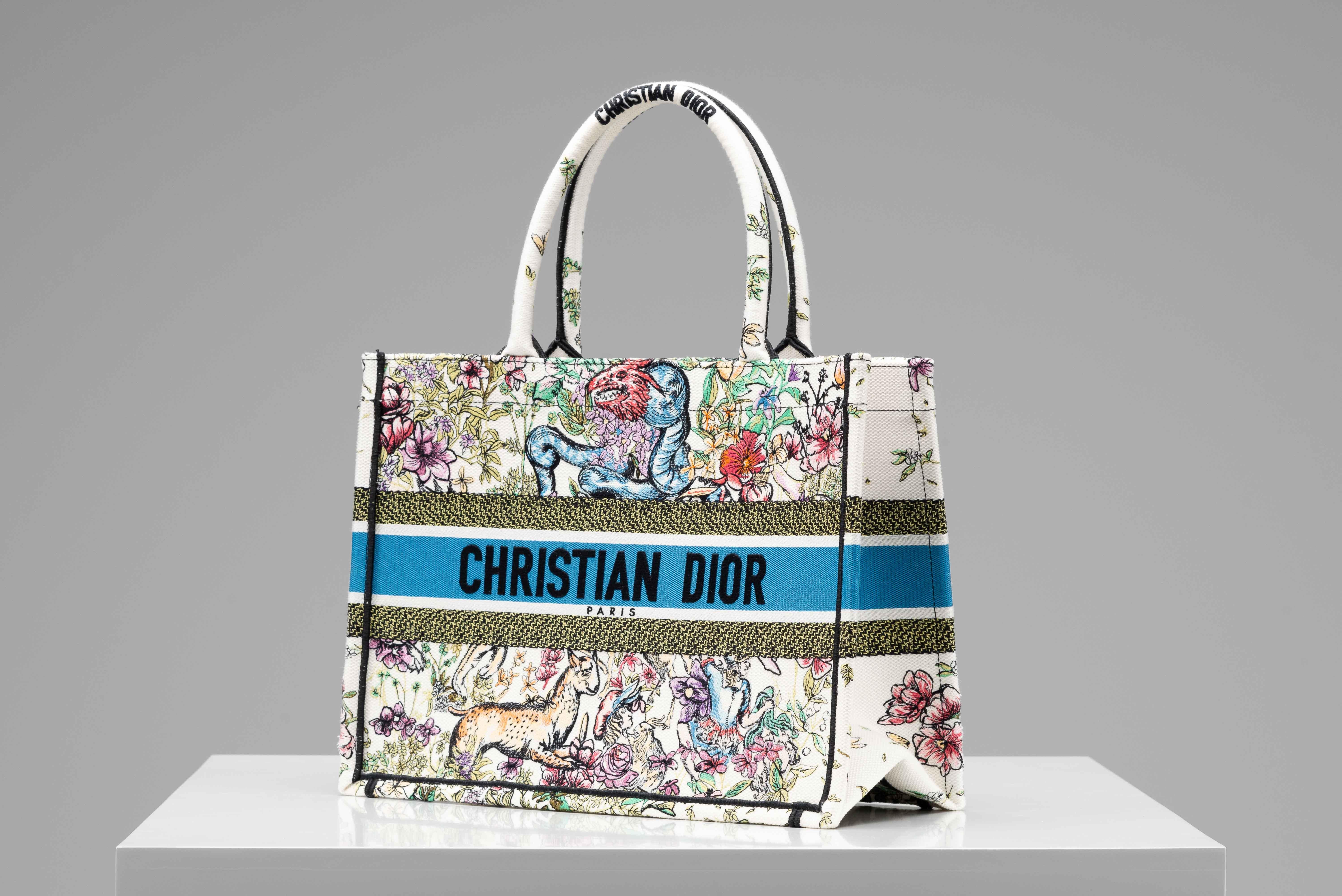 Dior Buchtasche Medium Größe wie NEU (Grau)