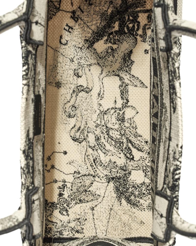 Dior Book Tote Medium Zodiac Latte For Sale 7