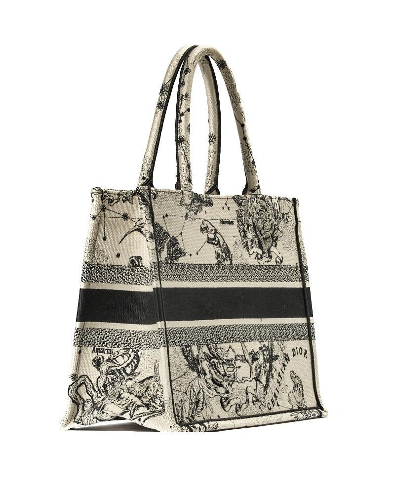 Women's Dior Book Tote Medium Zodiac Latte For Sale