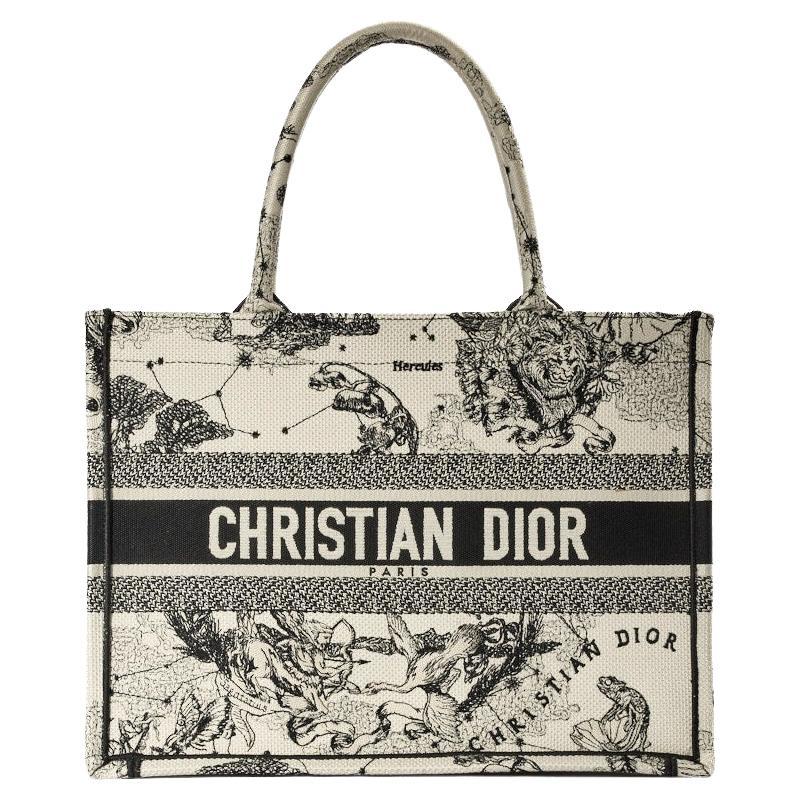 Dior Book Tote Medium Zodiac Latte