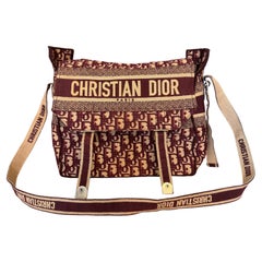 Bolso Crossbody Dior Diorcamp Bordeau Lino