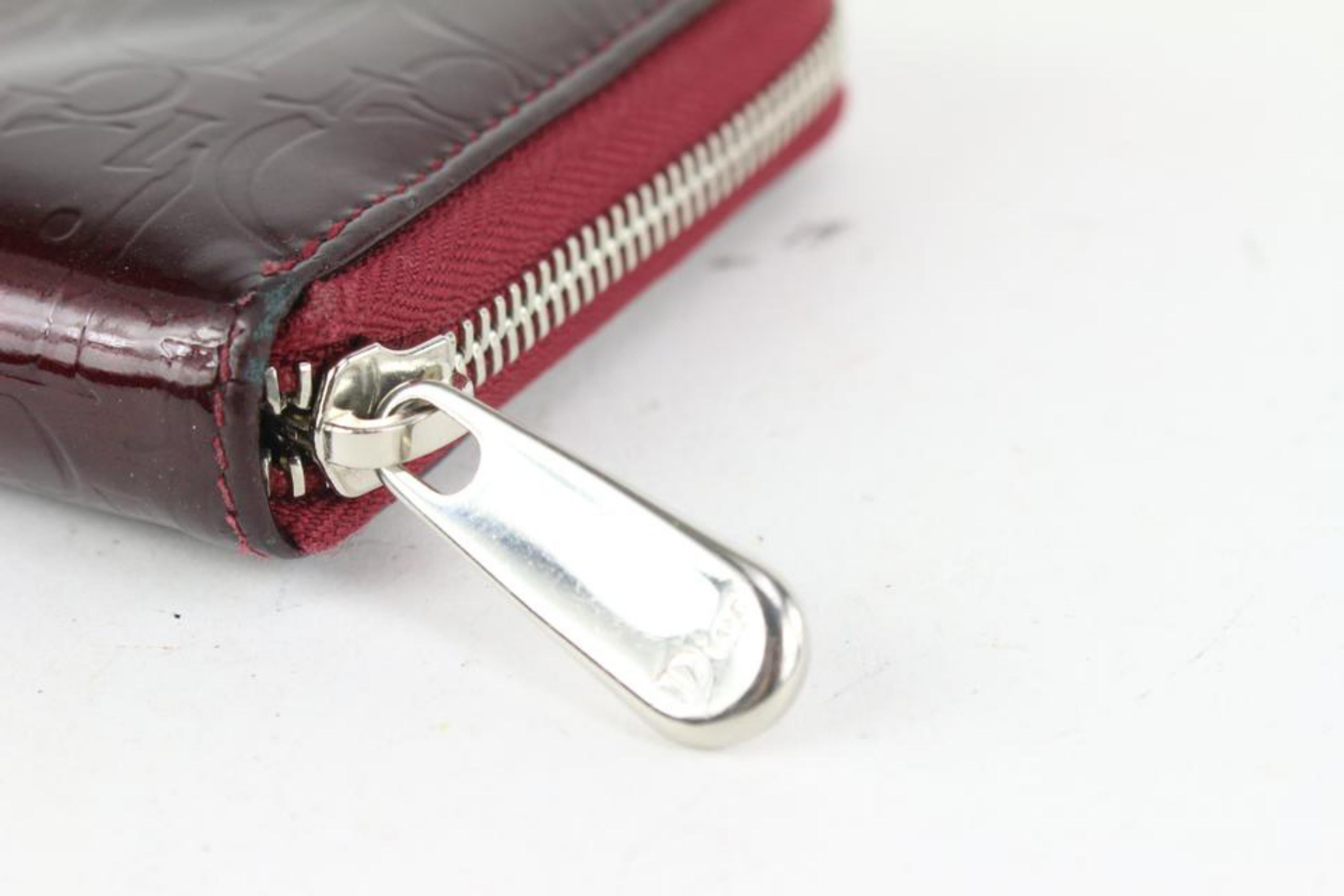 Dior Bordeaux Trotter Patent Long Zip Wallet Zippy 923da96 2