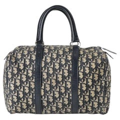 Dior Boston Vintage Medium Trotter Blau
