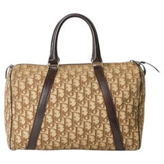 Dior Boston Vintage Medium Trotter Braun