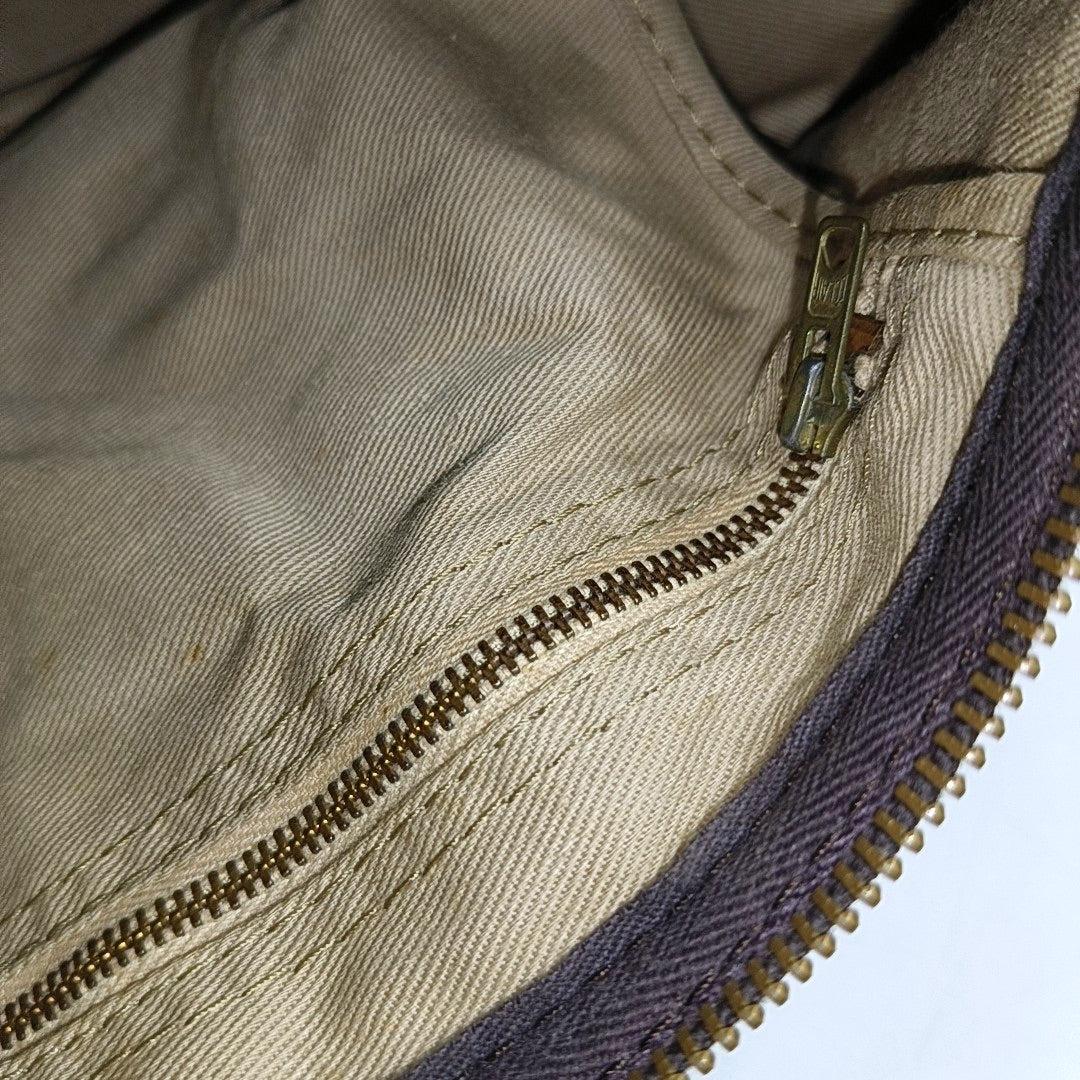 Dior Bowling Bag Brown Suede Monogram Black Handles 30cm en vente 11