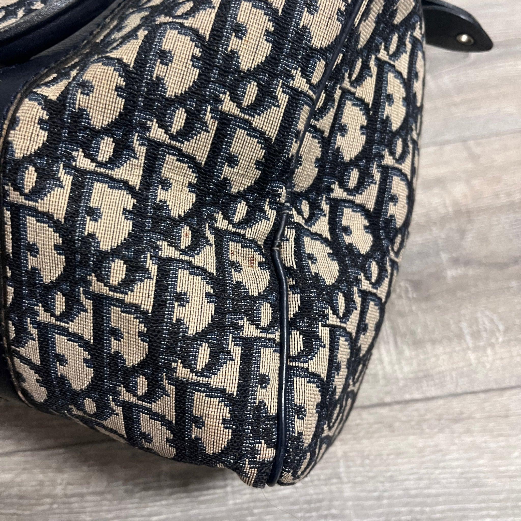 Dior Bowling Boston Bag Black Oblique Canvas 6
