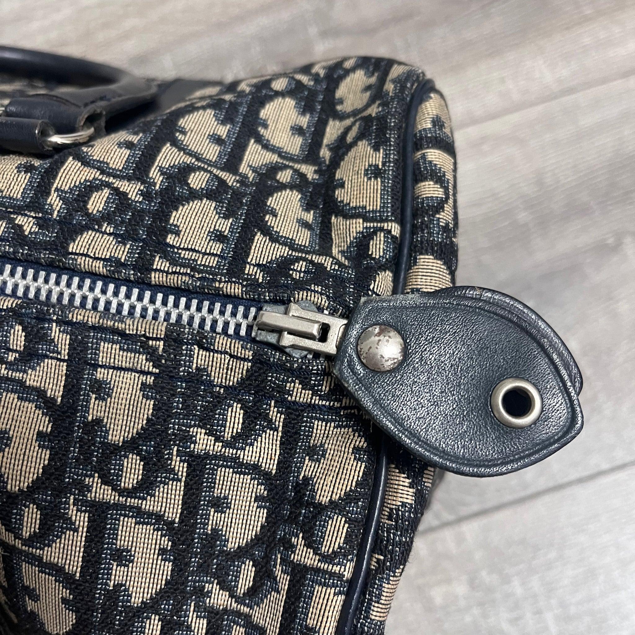 Dior Bowling Boston Bag Black Oblique Canvas 7