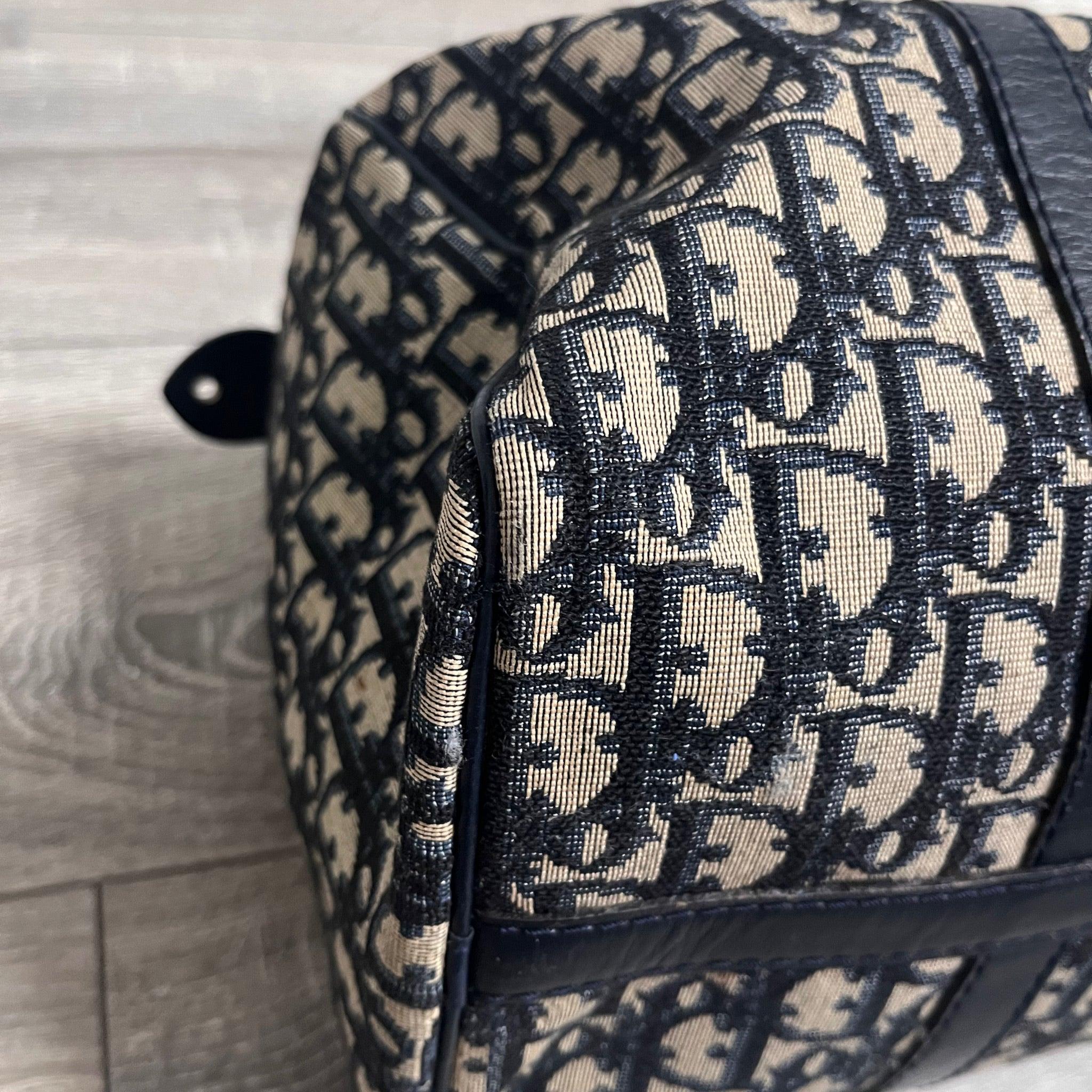 Dior Bowling Boston Bag Black Oblique Canvas 8