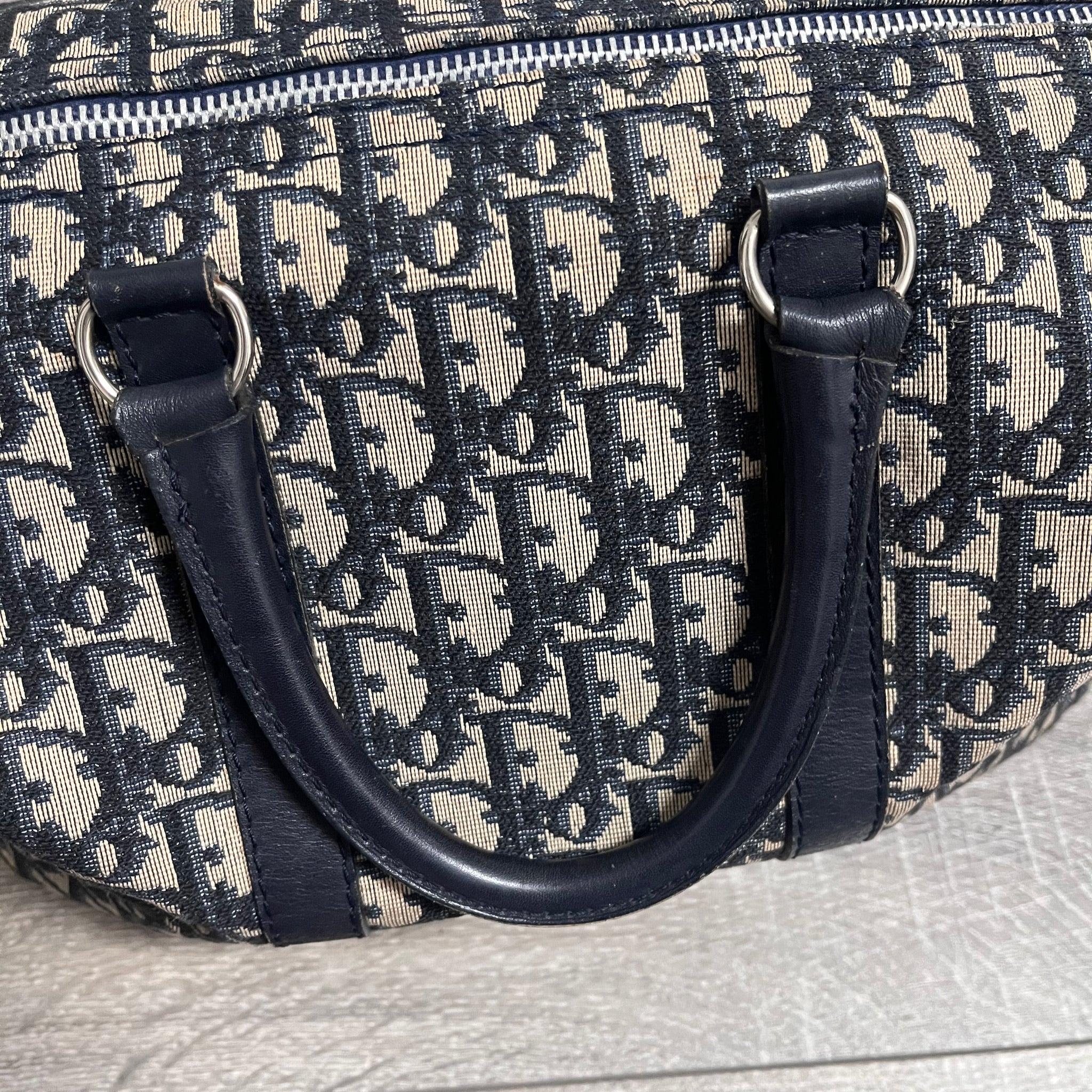 Dior Bowling Boston Bag Black Oblique Canvas 9
