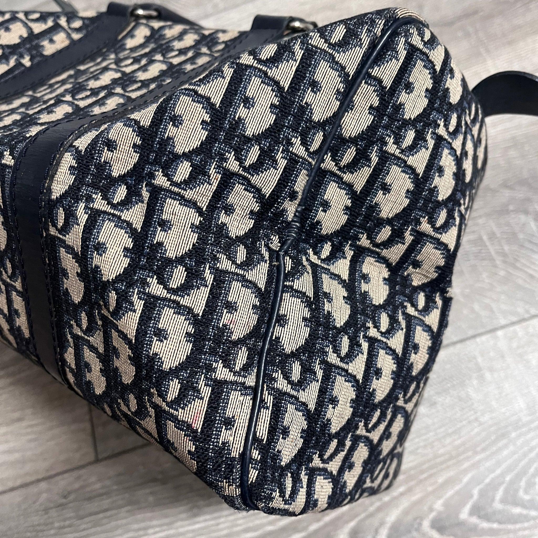 Dior Bowling Boston Bag Black Oblique Canvas 1