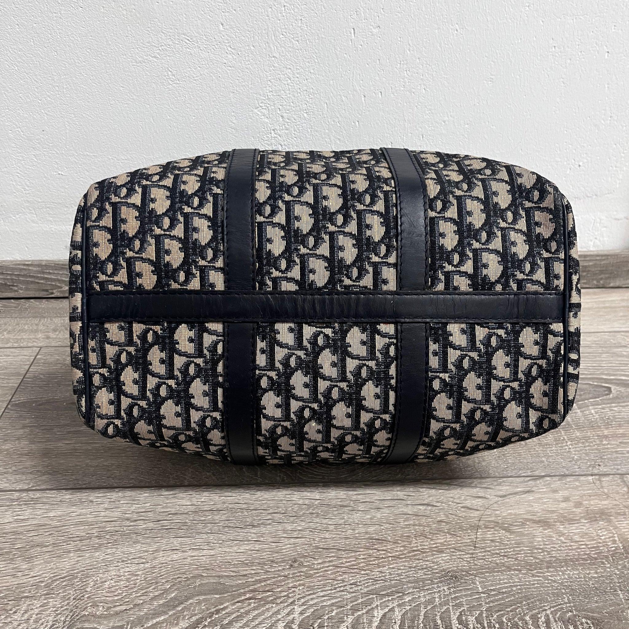 Dior Bowling Boston Bag Black Oblique Canvas 4