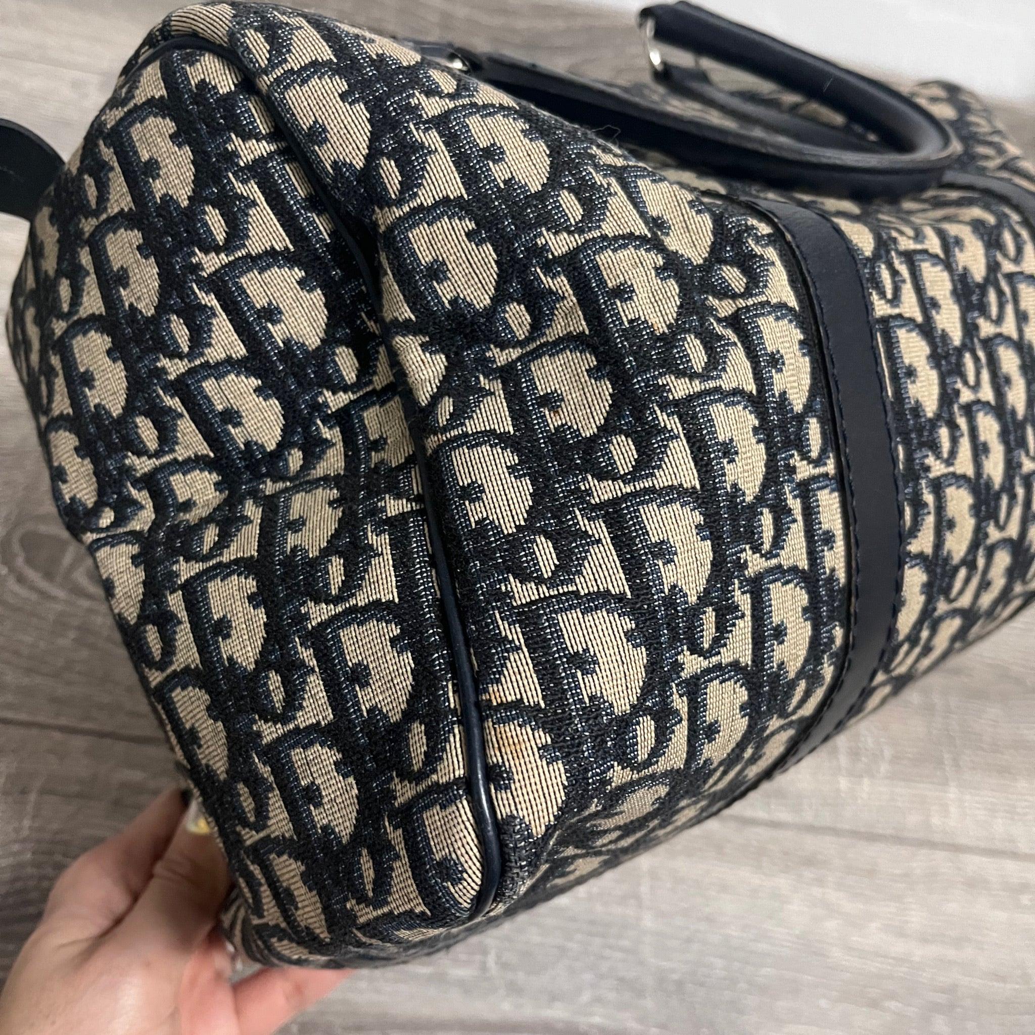 Dior Bowling Boston Bag Black Oblique Canvas 5