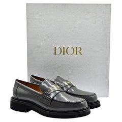 Dior Boy Scarpe da donna in pelle di vitello grigio EU 36 US 6 - Nuovo
