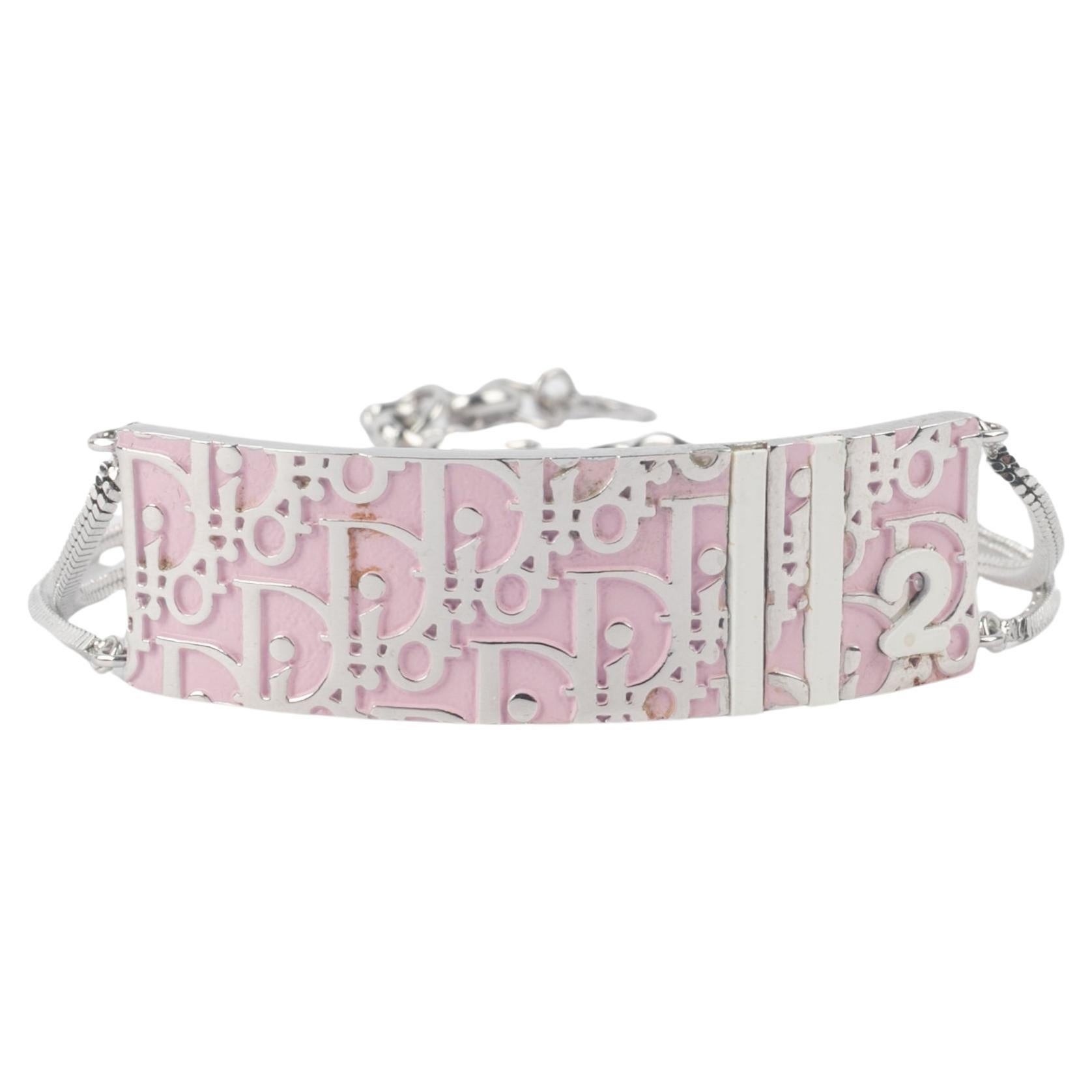 Dior Armband emailliert mit rosa