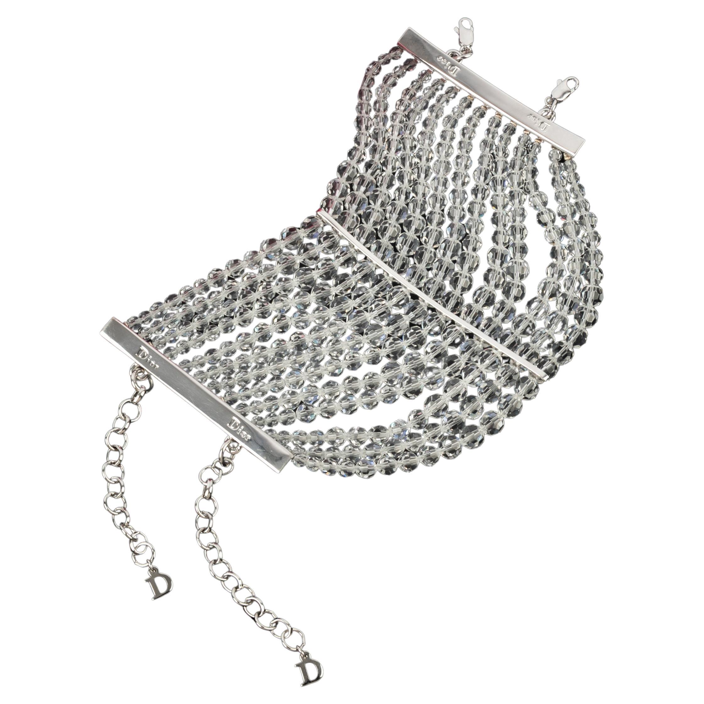 Bracciale Dior con perle sfaccettate