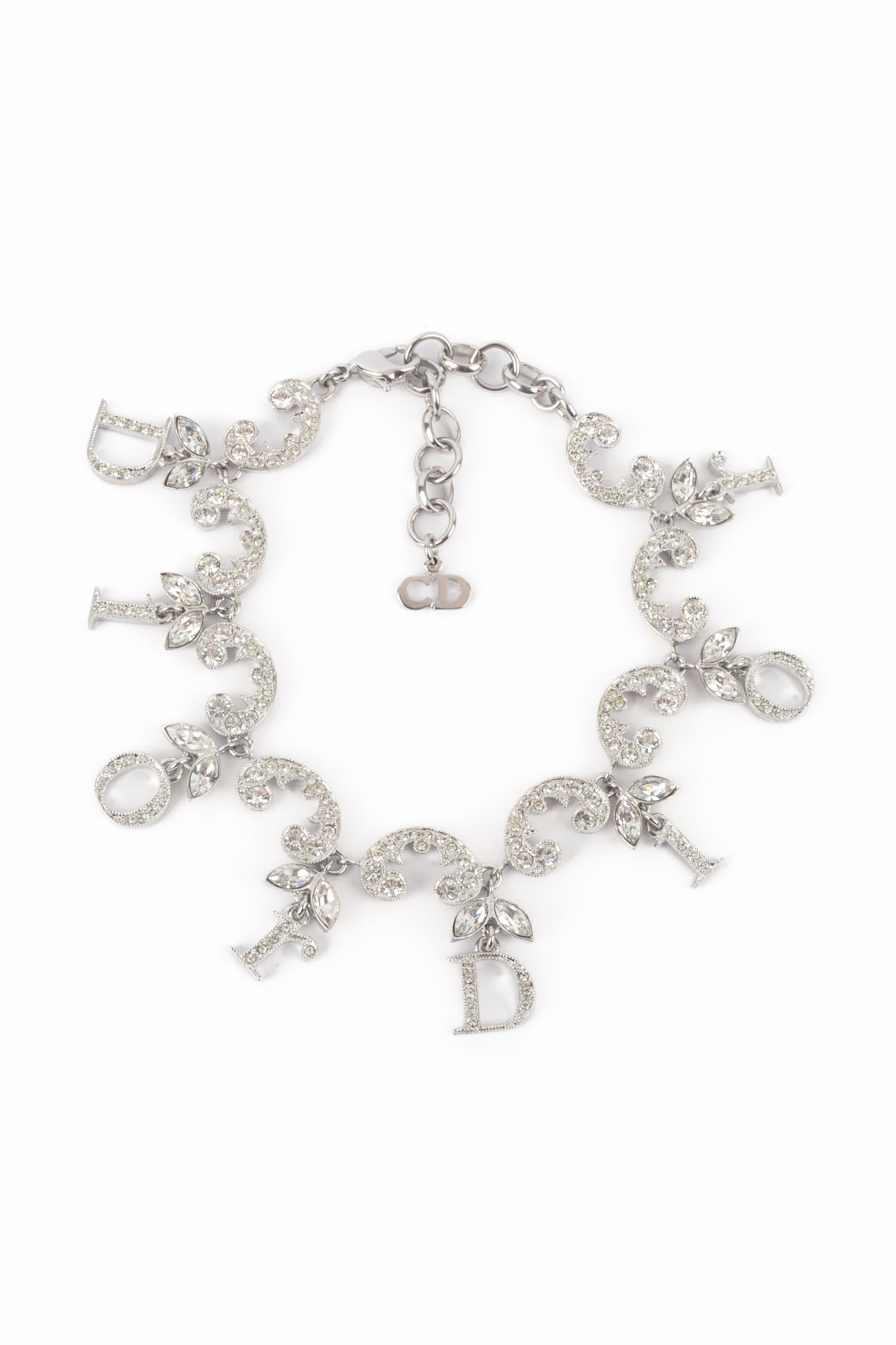 Women's Dior bracelet with rhinestones For Sale