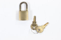 Dior Brass Logo Padlock and Key Bag Charm Lock Set 3DR1104