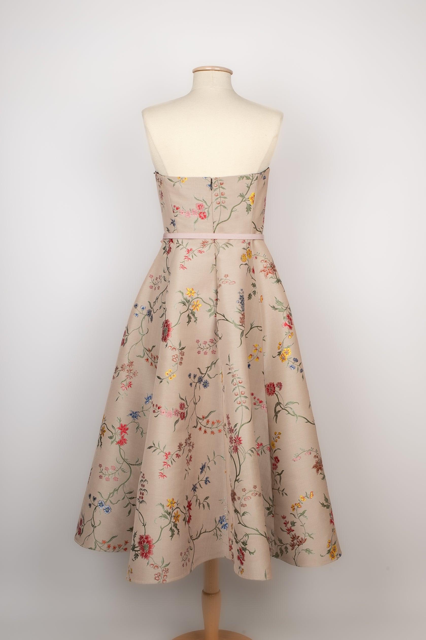 Women's Dior Brocade Fabric Bustier Dress