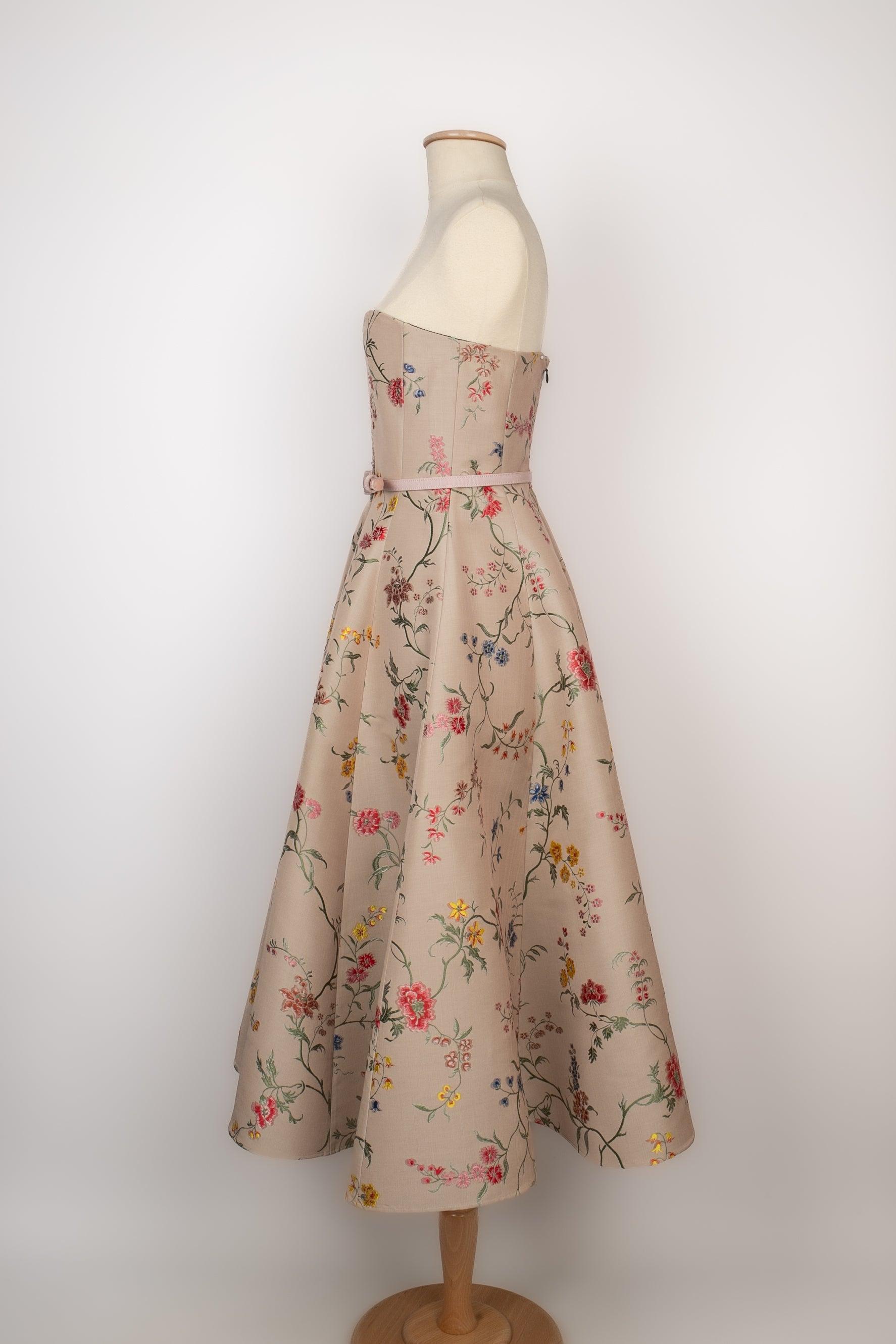 Dior Brocade Fabric Bustier Dress 1