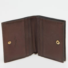 Dior Bronze Cannage Leather Lady Dior Flap Card Case
