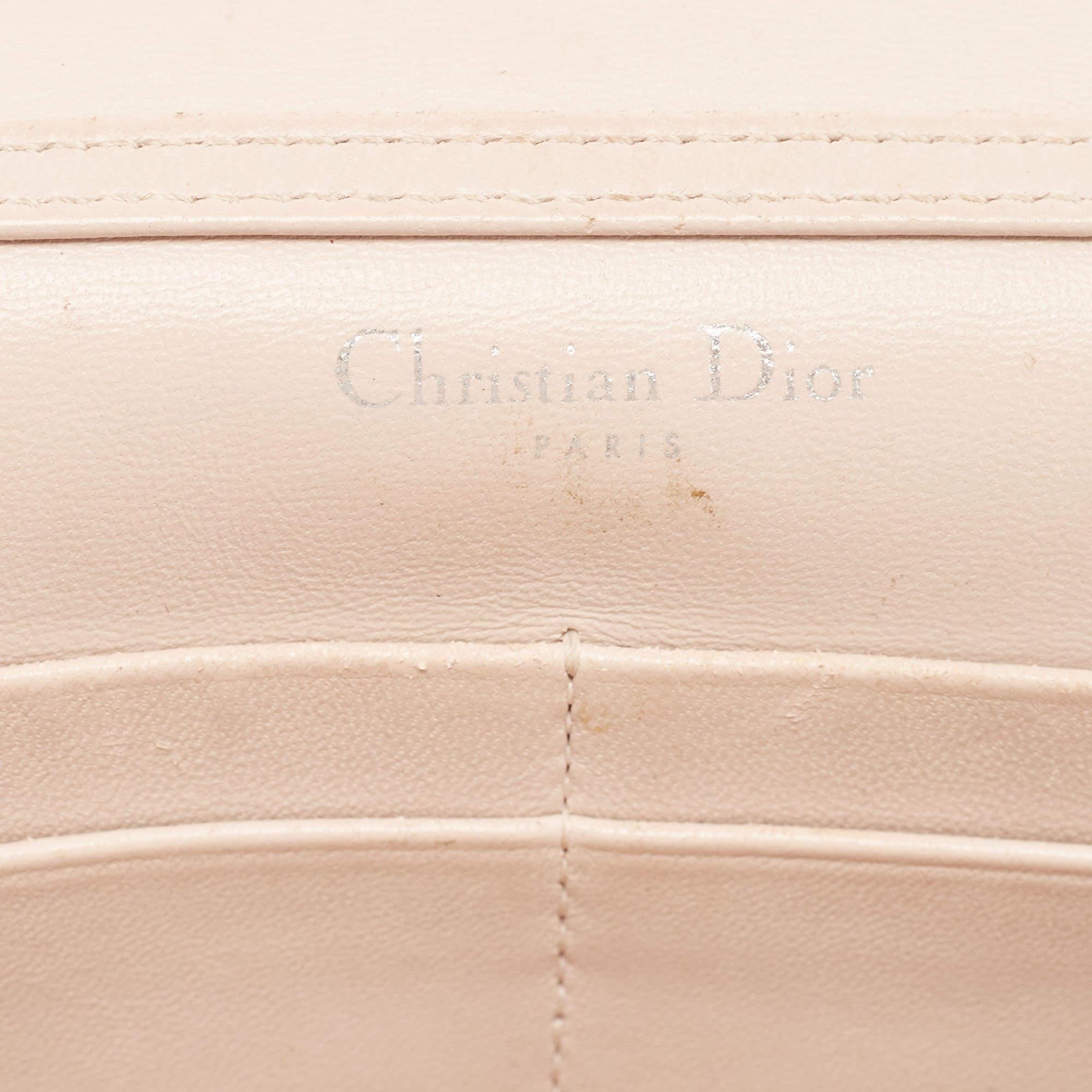Dior Bronze Ceramic Effect Leather Diorama Wallet on Chain 7
